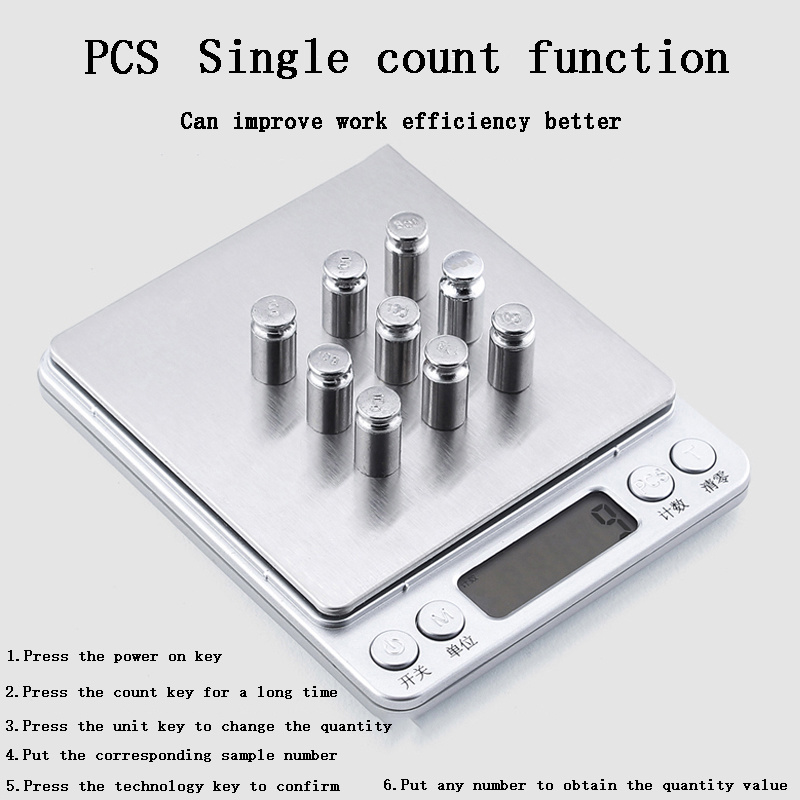 Digital Pocket Scales Gram Food KITCHEN Portable Scale Small MINI Cooking Scale Digital weight grams ความแม่นยำ0.01g capaci