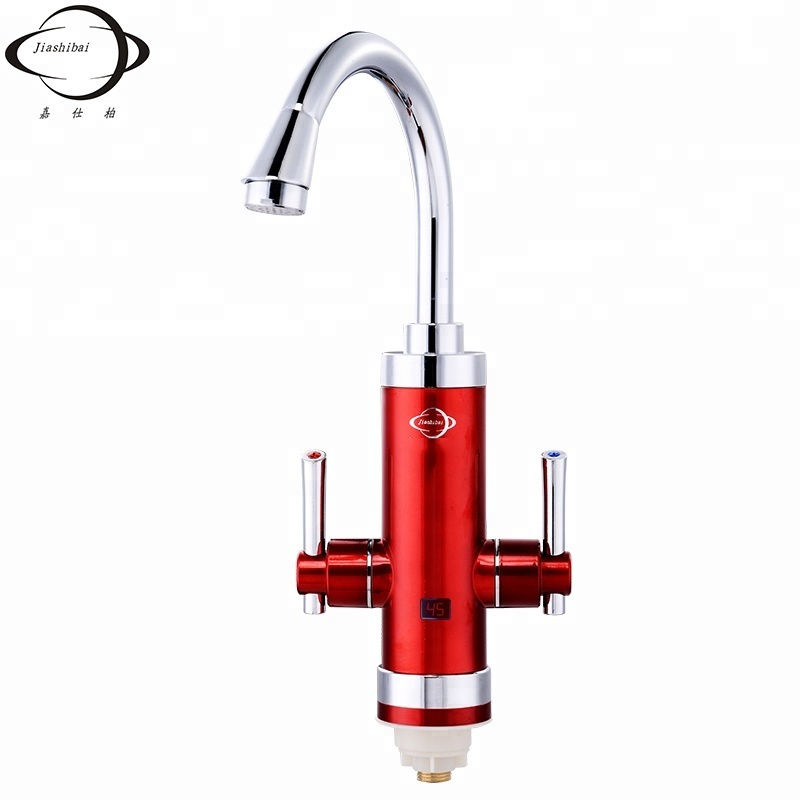 220โวลต์3400วัตต์ tankless ความร้อนทันทีก๊อกสุขาภิบาลก๊อกน้ำผสมน้ำร้อนเย็นผสมแตะ