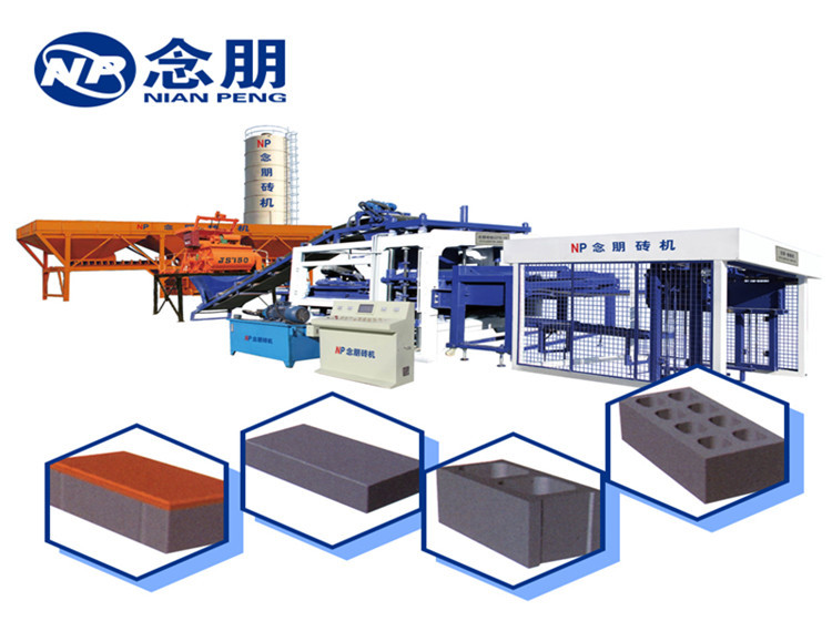NianPeng Machinery QT5-15 Halbautomat ische Produktions ausrüstung nach Indonesien exportiert.