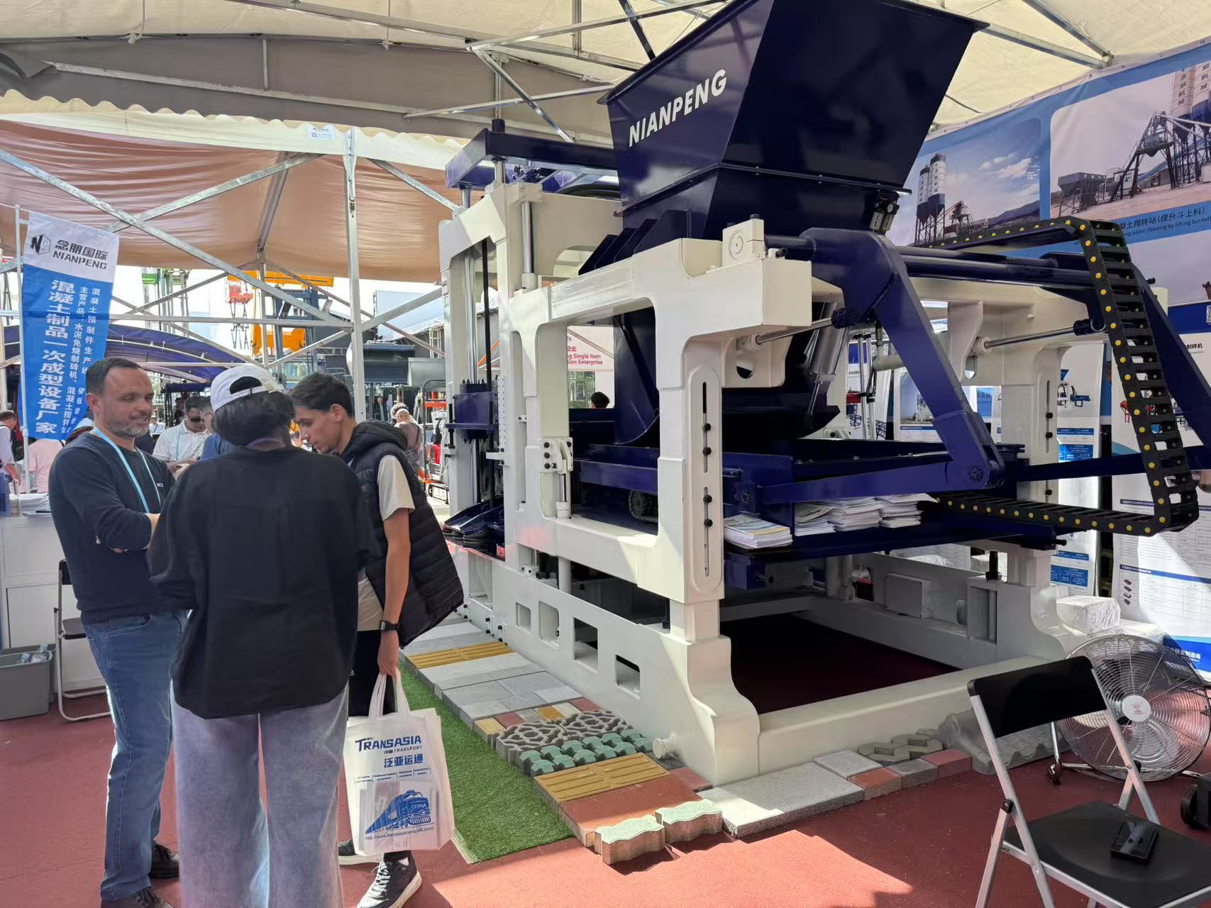 Highlights of Nianpeng brick making machine at the Canton Fair