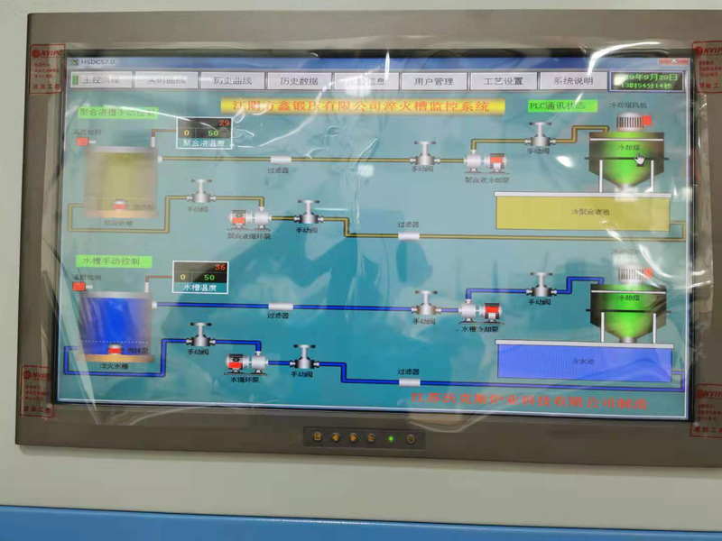 淬火水槽循環(huán)系統(tǒng)控制屏