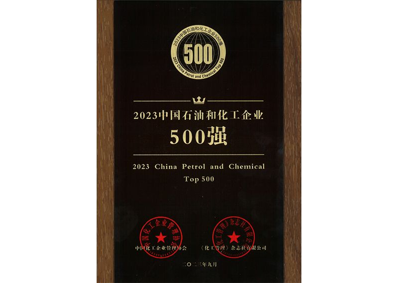 2023中國(guó)石油和化學(xué)工業(yè)500強(qiáng)（綜合類第164位）