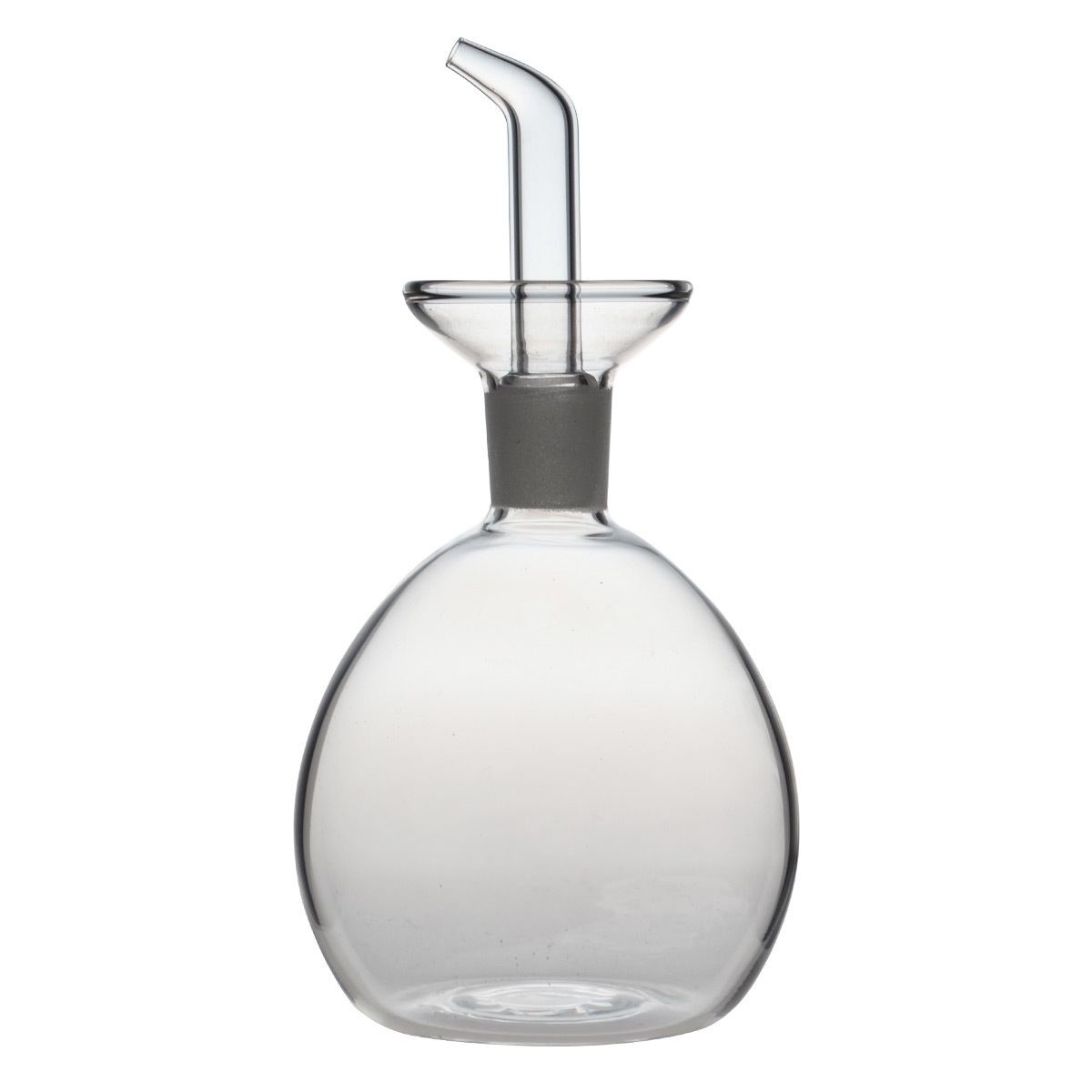 HY1008- 125ML Round Shape Borosilicate Glass Oil & Vinegar Bottle
