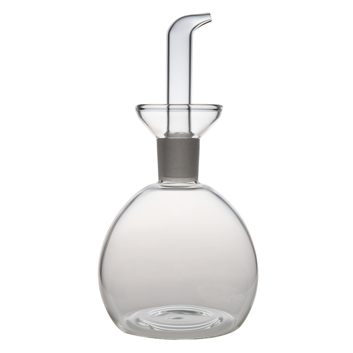 HY1007- 250ML Round Shape Borosilicate Glass Oil & Vinegar Bottle