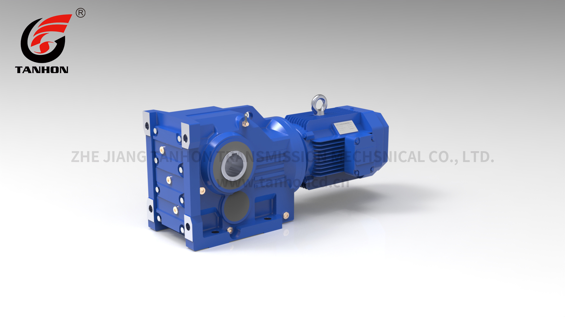 MJ Foot-Mounted Helical Bevel Gearbox and Gear Reducer with Hollow Shaft
