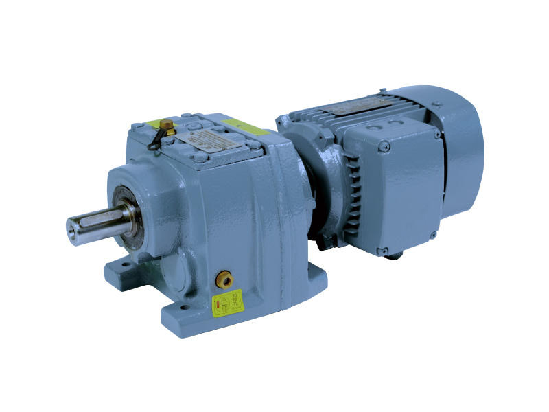Visual representation of helical gearbox / gear reducer