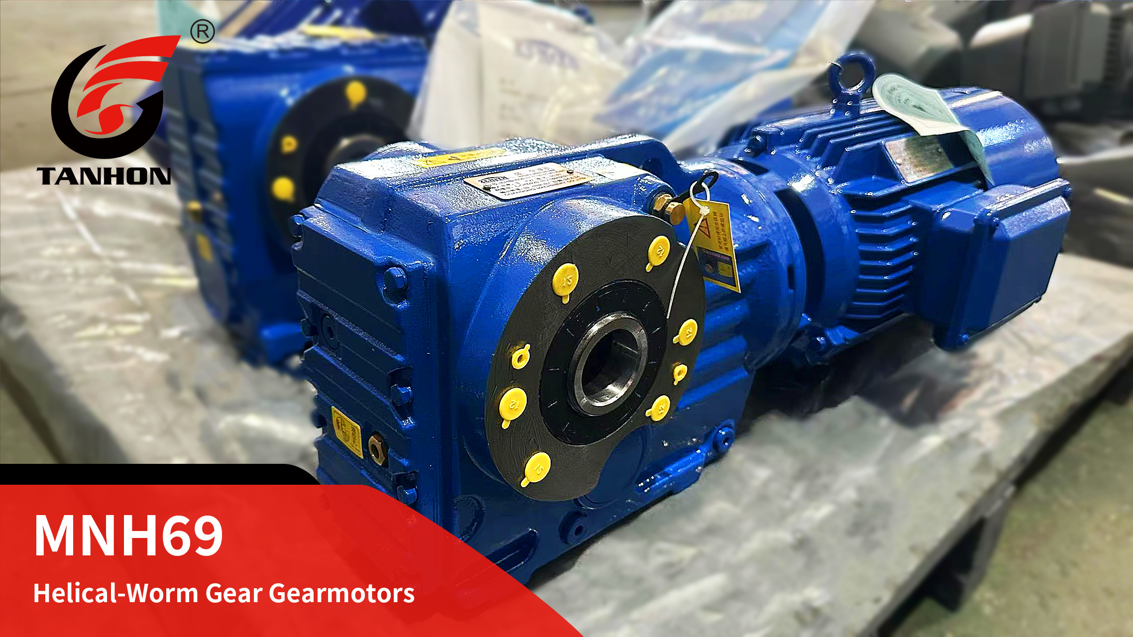 Gearbox oil filler cap location on a Tanhon industrial gearbox