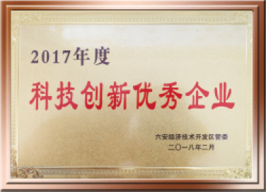 2017年度科技創(chuàng)新優(yōu)秀企業(yè)