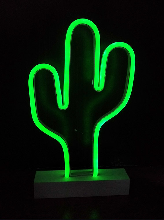 Tischplatte Neon-Licht