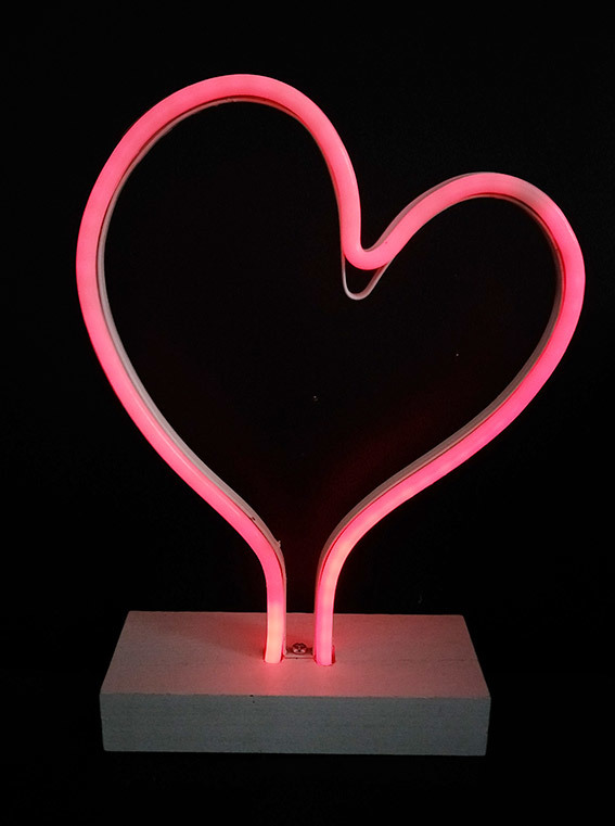 Tischplatte Neon-Licht