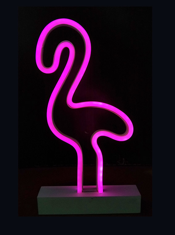 Tischplatte Neon-Licht