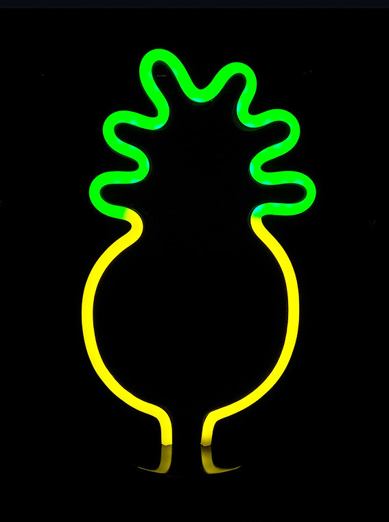 Tischplatte Neon-Licht