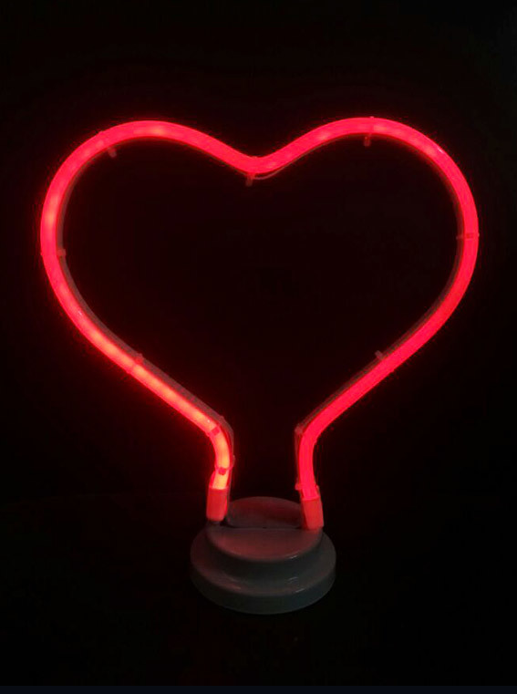 Tischplatte Neon-Licht