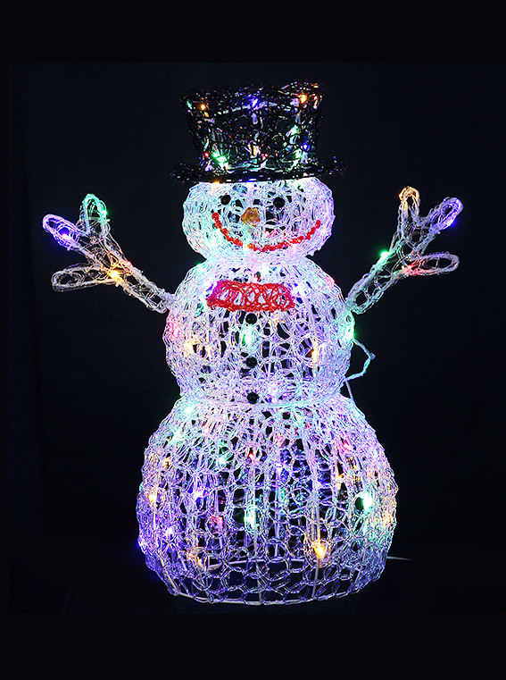 Acrylic Snowman with Tie