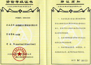 資信等級(jí)證書(shū)