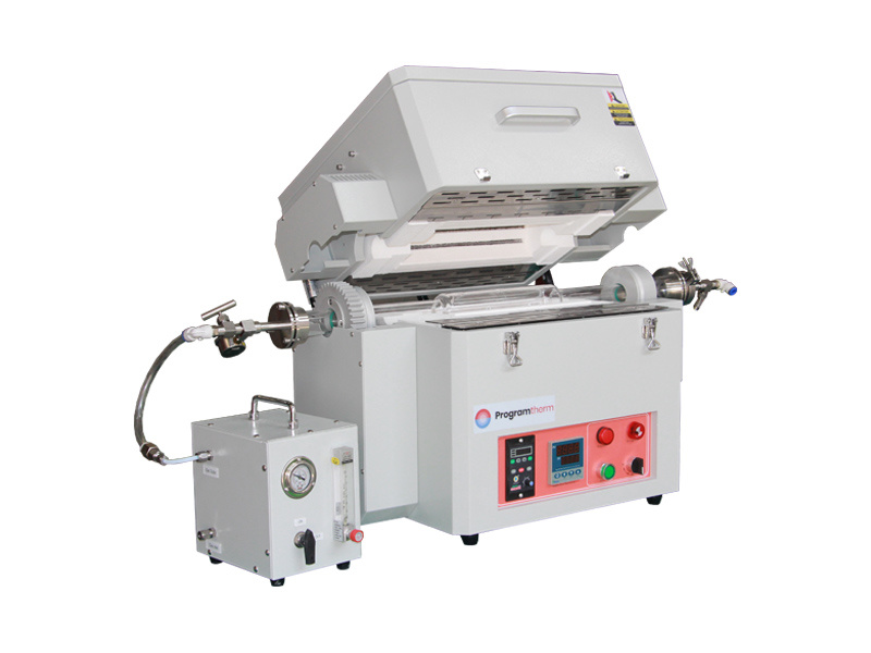 1200℃ Splitable Rotary Tube Furnace With Vacuum Pump