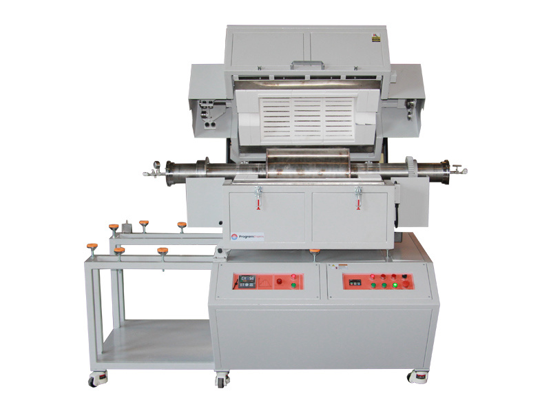 1200C Large Vertical Rotary Single zone Tube Furnace with OD300mm Metal Tube