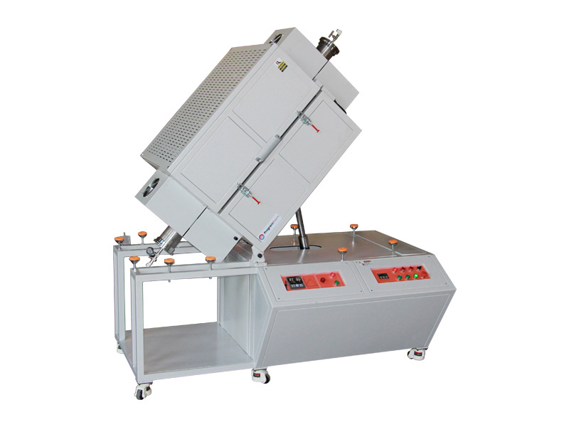 1200C Large Vertical Rotary Single zone Tube Furnace with OD300mm Metal Tube