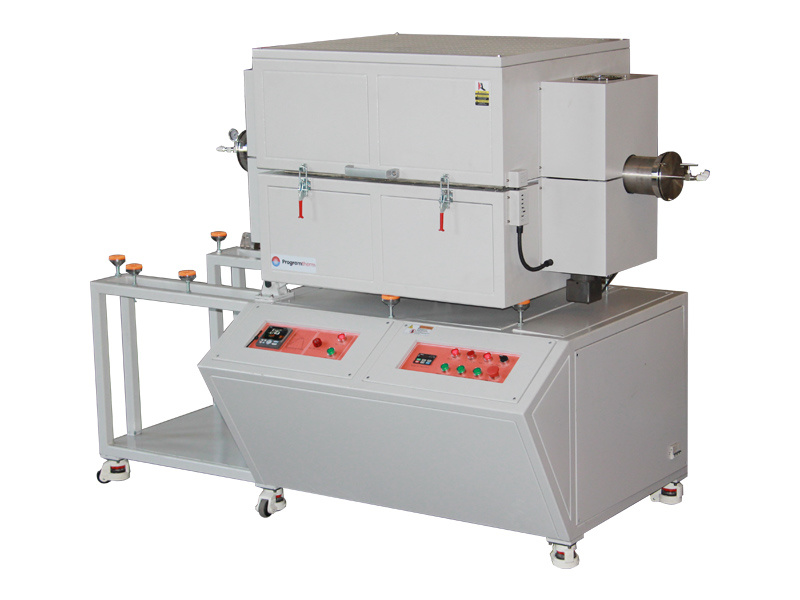 1200C Large Vertical Rotary Single zone Tube Furnace with OD300mm Metal Tube