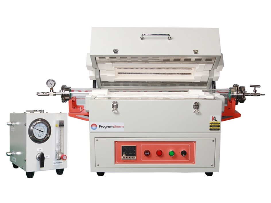 1200C Laboratory Tube Furnace With Vacuum Flanges And Quartz Tube 60mm