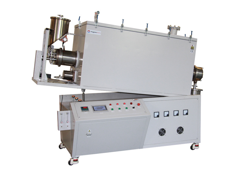 1600℃ Chlorine Gas Rotary Tube Furnace with OD170mm Recrystallized SiC Tube