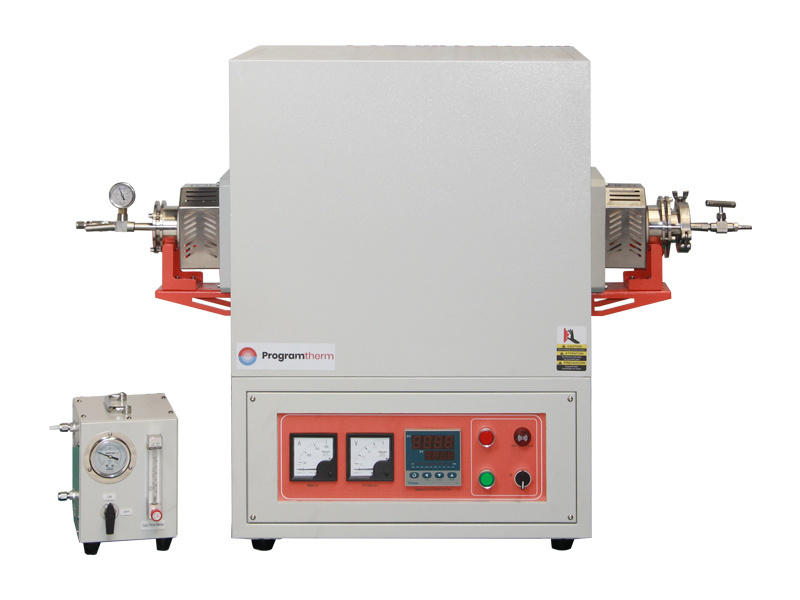 1700°C High Temperature Tube Furnace with Alumina tube and vacuum flanges OD80mm