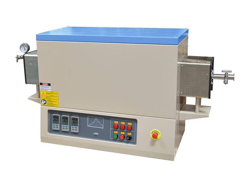 1700C High Temperature 3 Zones Lab CVD Vacuum Tube Furnace With OD60mm Alumina Tube