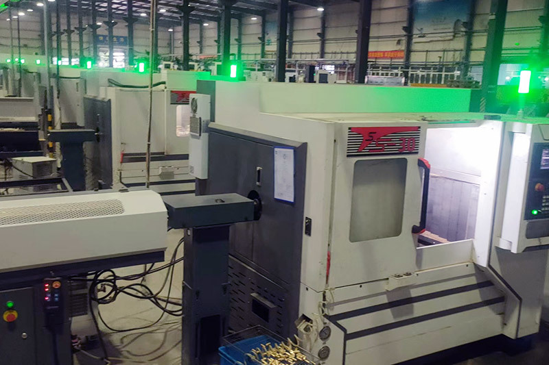 Double spindle docking CNC machine tool TS-30 with automatic loading and unloading mechanism to serve XXX copper pipe joint accessories intelligent manufacturing production site 2 Double spindle docking CNC machine tool TS-30 with automatic loading and unloading mechanism to serve XXX copper pipe joint accessories intelligent manufacturing production site 2