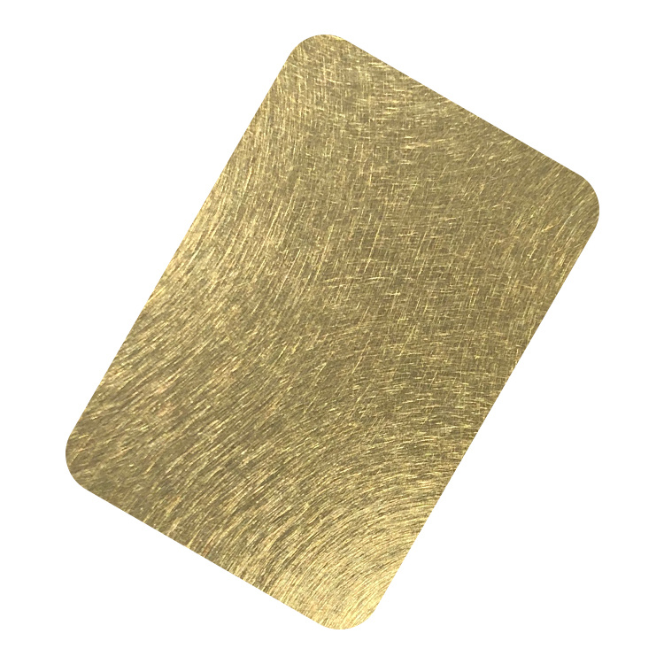 Apricot Vibration Stainless Steel Sheet