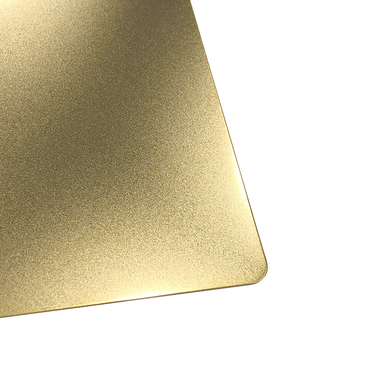 Champaign gold sandblasted stainless steel sheet - 副本