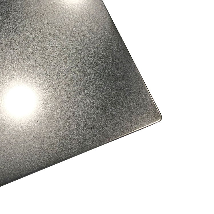 Gray black sandblasted stainless steel sheet