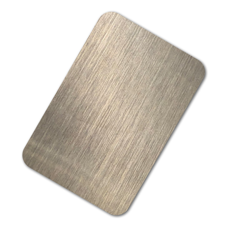 Bright nickel hairline stainless steel sheet