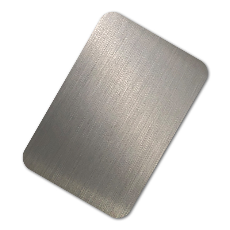 Gun black hairline stainless steel sheet
