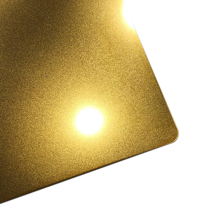 Japan gold sandblasted stainless steel sheet