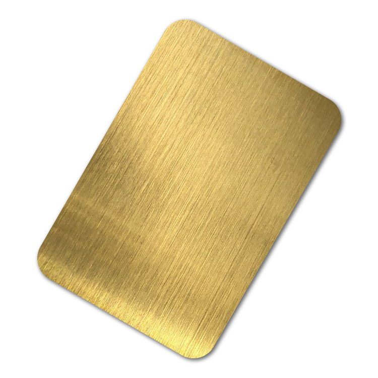Apricot hairline stainless steel sheet