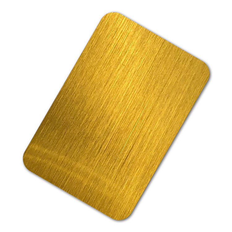 Japan gold hairline stainless steel sheet