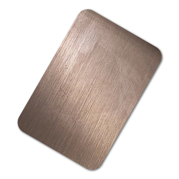 Black brown hairline stainless steel sheet