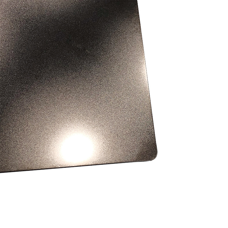 Black brown sandblasted stainless steel sheet