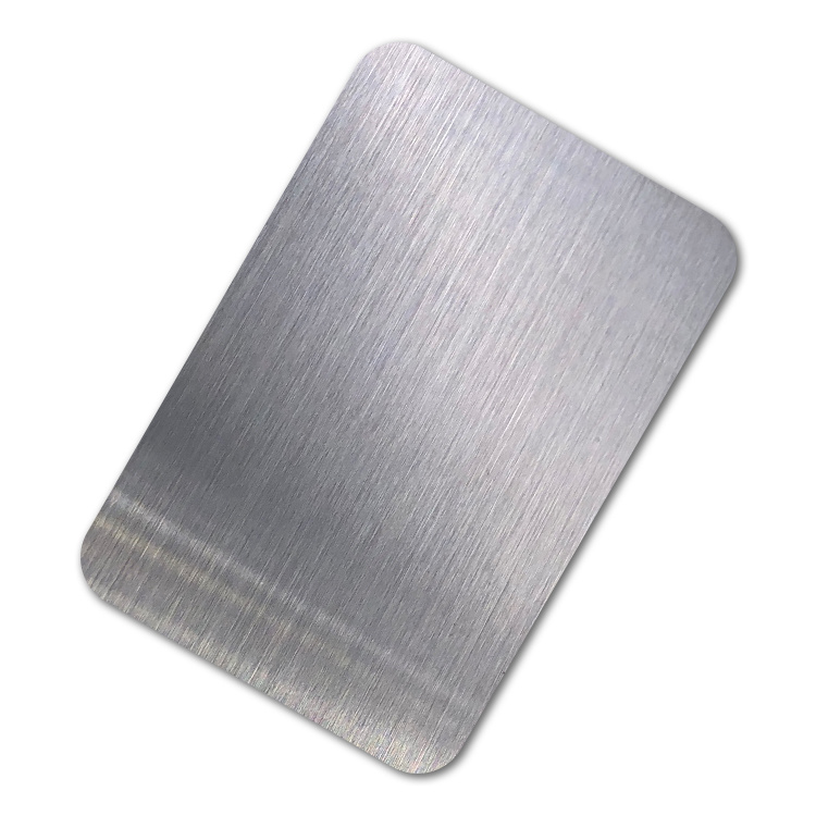 White hairline stainless steel sheet