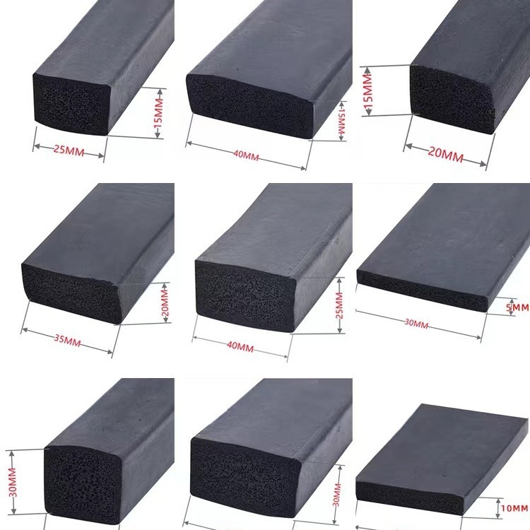 Factory direct sales foam sponge sealing strip non-standard custom rubber sealing strip EPDM foam strip factory