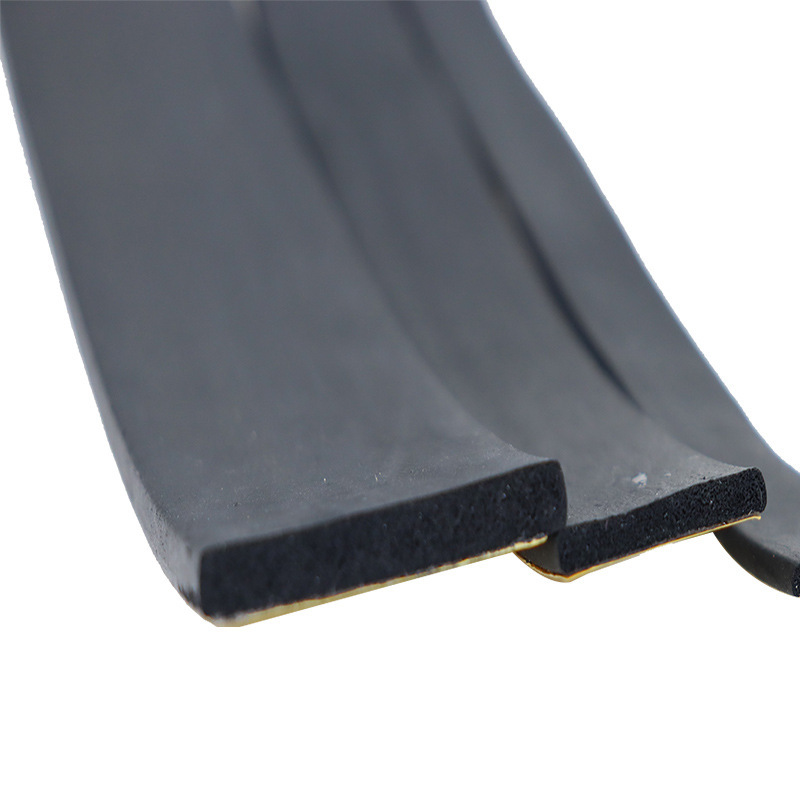 Distribution box cabinet EPDM self-adhesive foam strip flat strip with adhesive sealing strip EPDM adhesive anti-aging wear-resistant