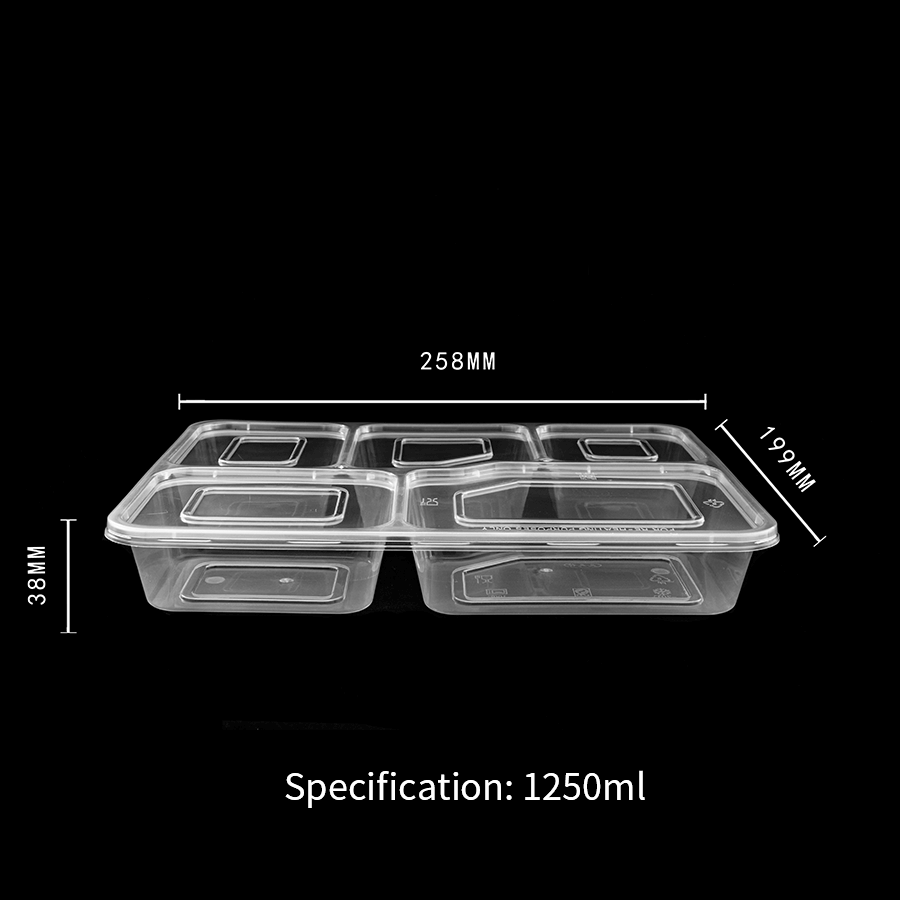 Five-compartment lunch box series