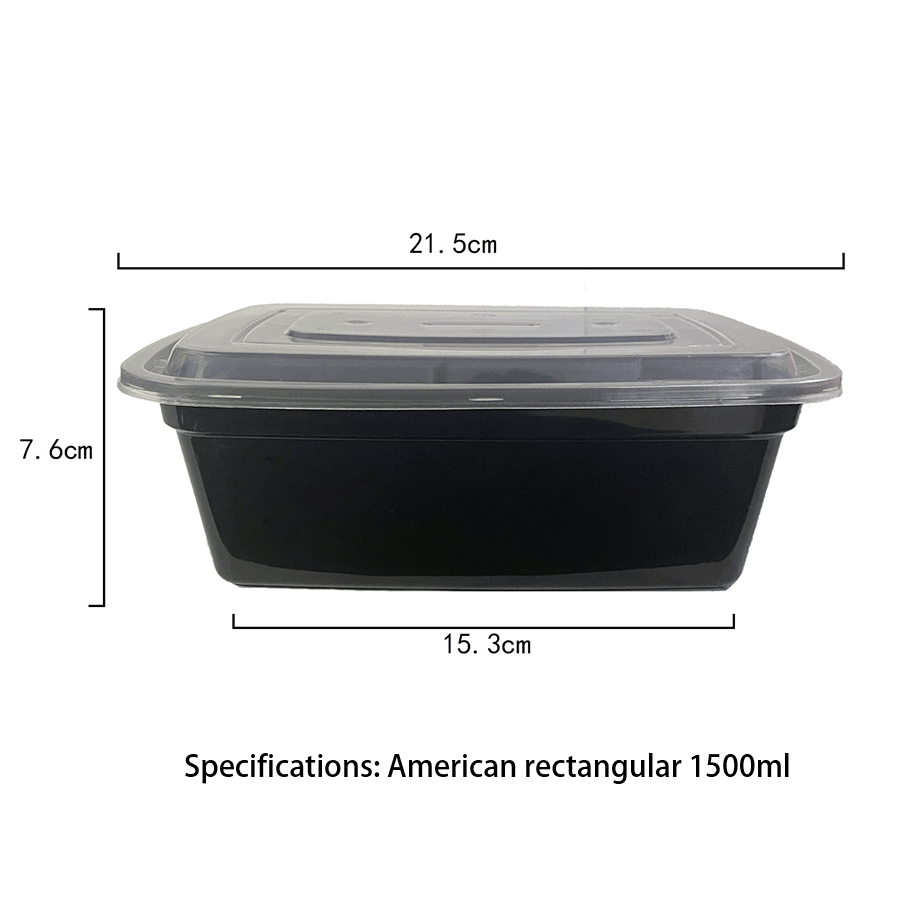 American rectangular lunch box