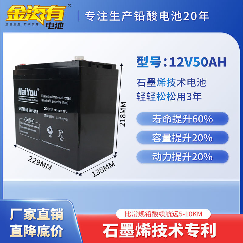 12V50AH