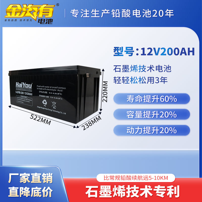 12V200AH
