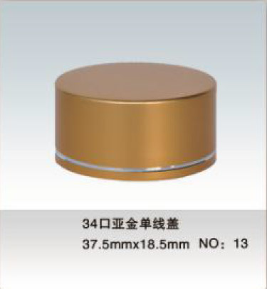 34 口亞金單線蓋