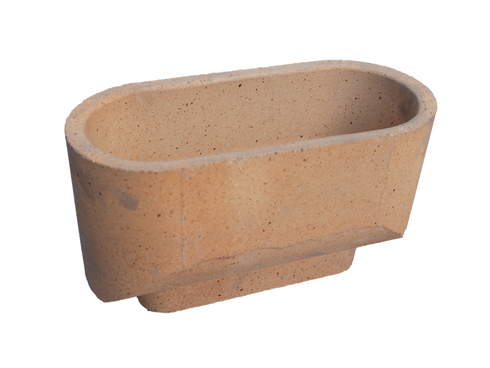 Cast steel brick-eye funnel brick