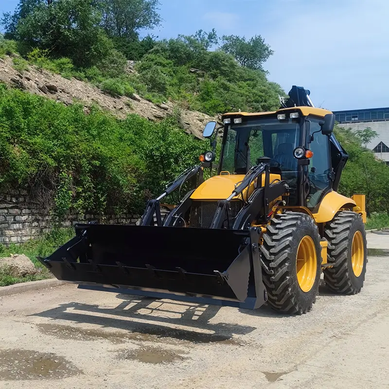 The main structural features and advanced technology used in the   388H(4TX)  backhoe loader