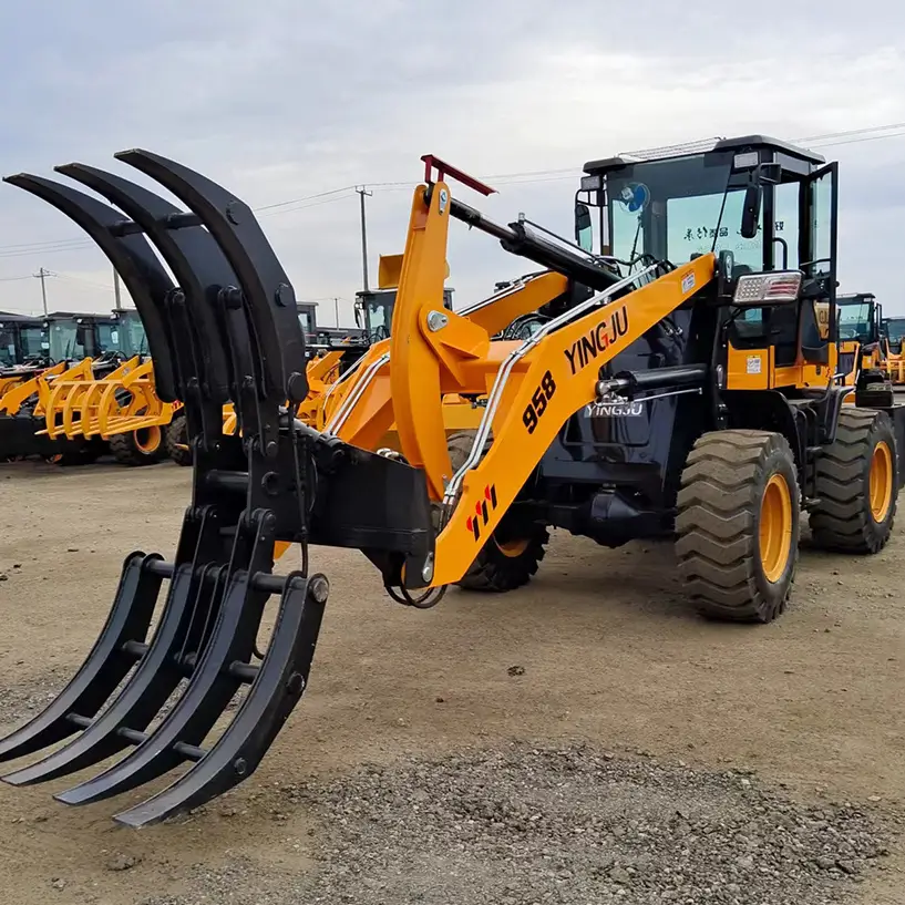 YJ958 with swivel clamp used front loader