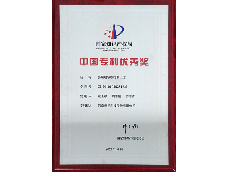 China Patent Excellence Award